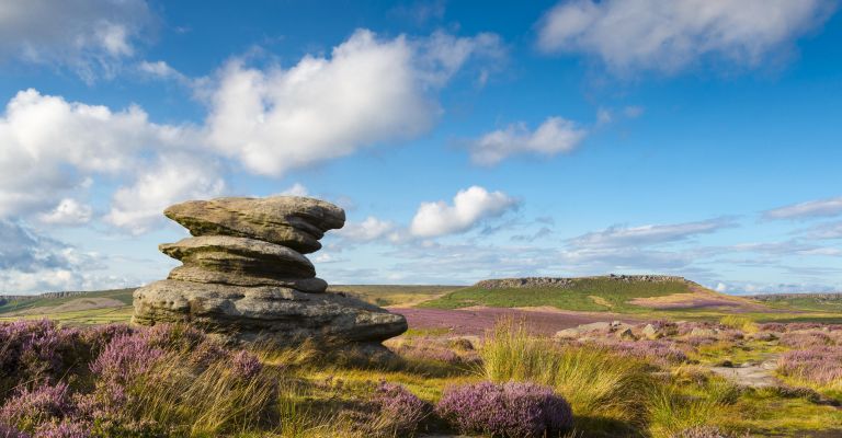 Millstones on Hathersage Moor, Derbyshire, England