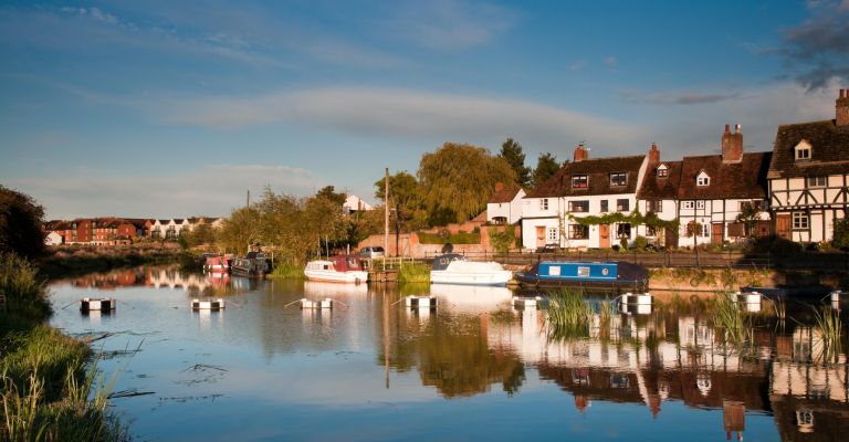 The River at Tewkesbury, Gloucestershire, England